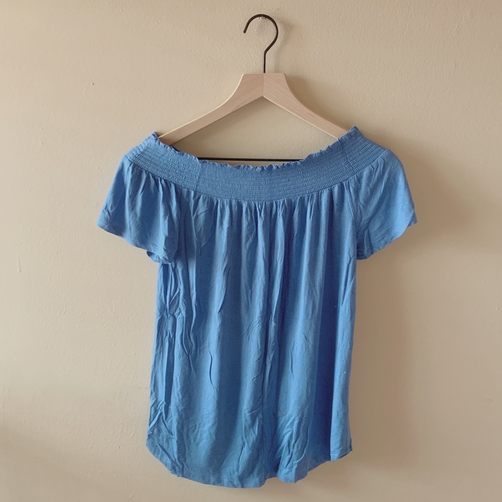 new york and company blue top